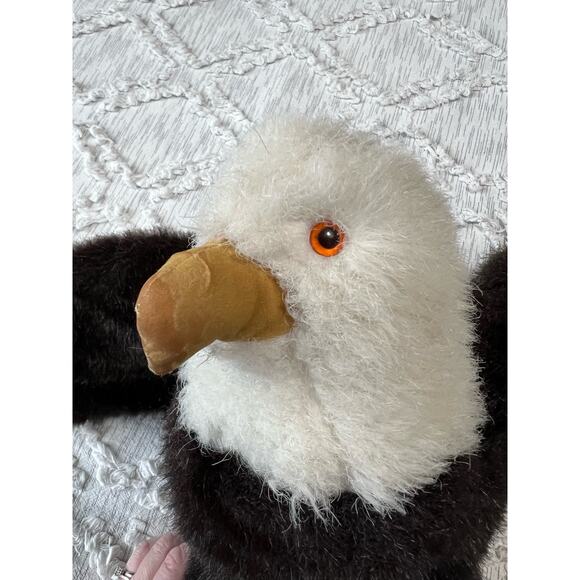Furry Folk Puppet Folkmanis Bald Eagle Plush Made in USA - Picture 13 of 14
